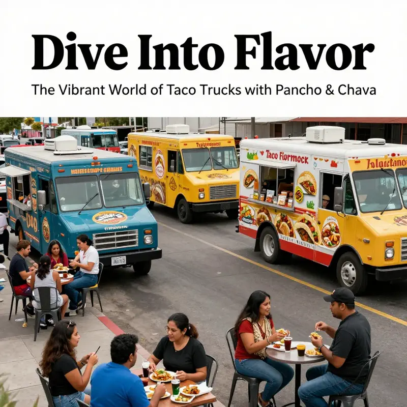 Pancho & Chava Taco Truck serving happy customers at a local event.