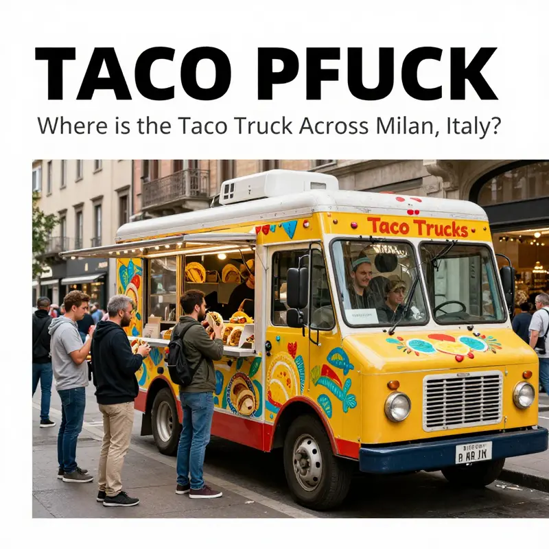 A lively taco truck scene in Milan attracts food lovers from all over.