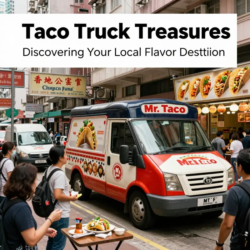 Mr. Taco Truck, a vibrant taco destination in Hong Kong, attracting locals and visitors with its delicious offerings.