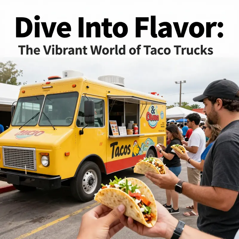 Pancho & Chava Taco Truck serving happy customers at a local event.