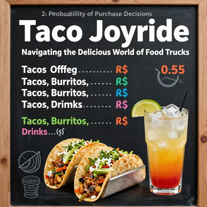 A lively food truck environment where consumers savor tacos and drinks.