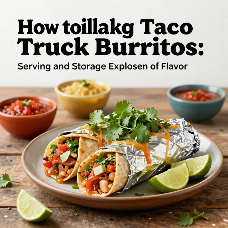 Colorful ingredients vital for creating authentic taco truck burritos.