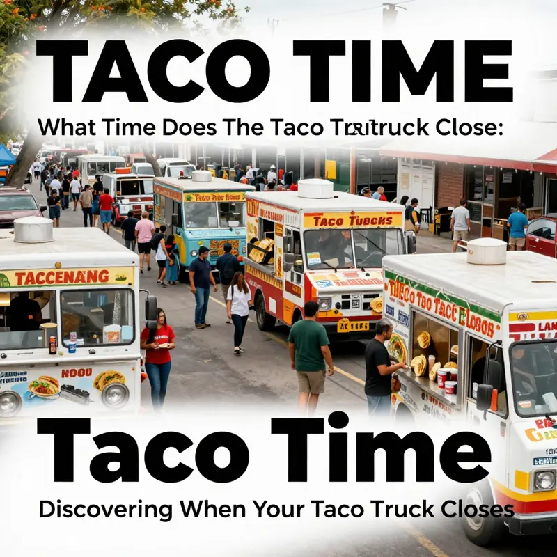 Every taco truck has its own unique closing time, impacting when taco lovers can indulge in their favorite meals.