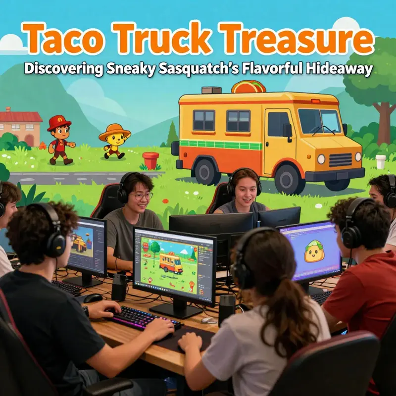 Spot the iconic yellow Taco Truck next to The Diner on Main Street.