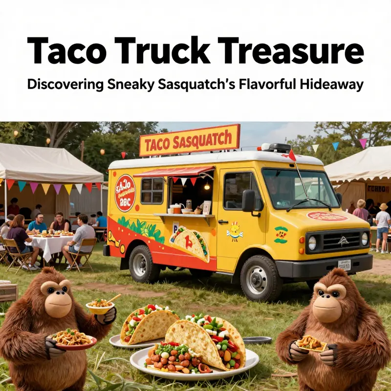 Spot the iconic yellow Taco Truck next to The Diner on Main Street.