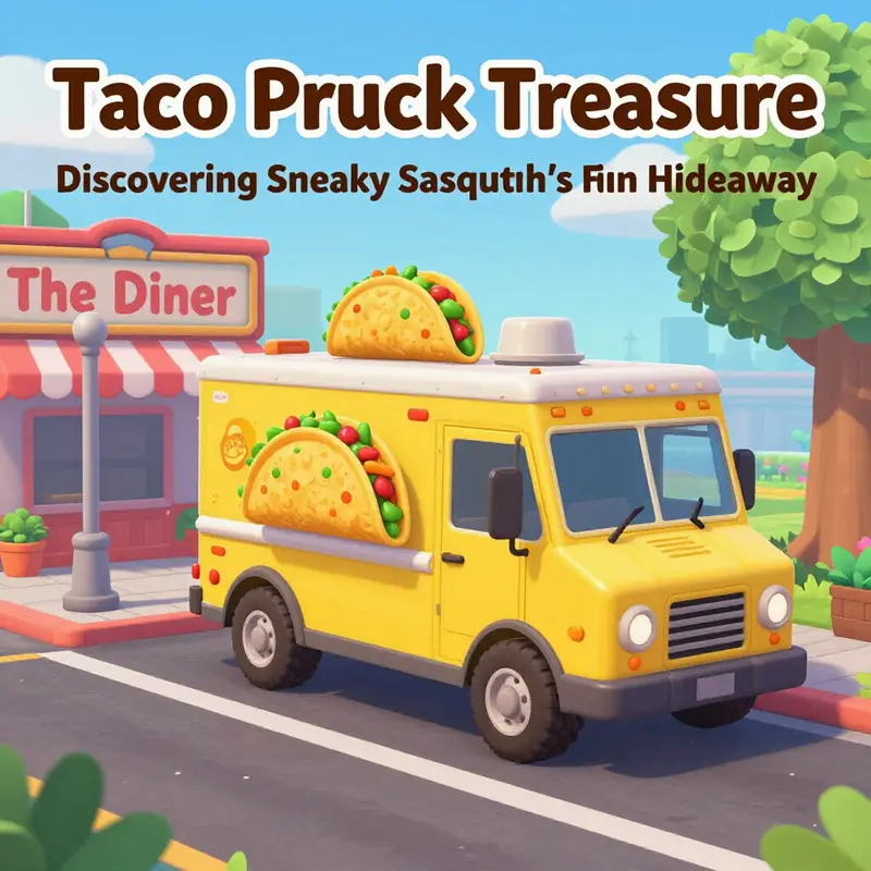 Spot the iconic yellow Taco Truck next to The Diner on Main Street.