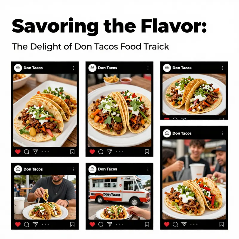 A vibrant display of authentic tacos from Don Tacos Food Truck, highlighting the flavors of Mexico.