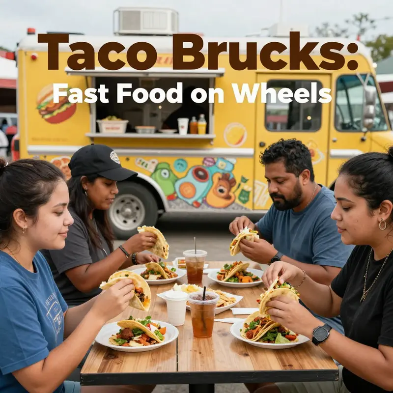 The variety of offerings from taco trucks highlights their fast food nature.