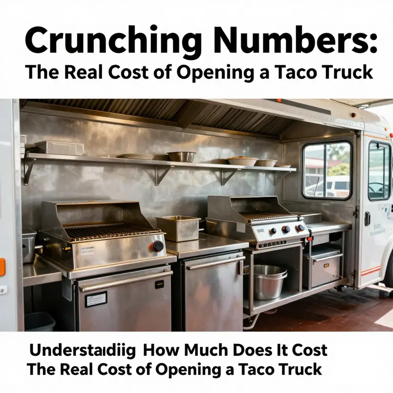 A vibrant taco truck, showcasing the importance of vehicle choice and customization in opening your taco truck business.
