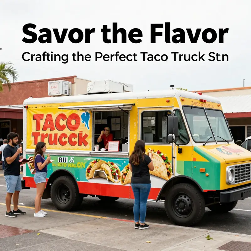 A brainstorming session dedicated to developing a catchy slogan for a taco truck.