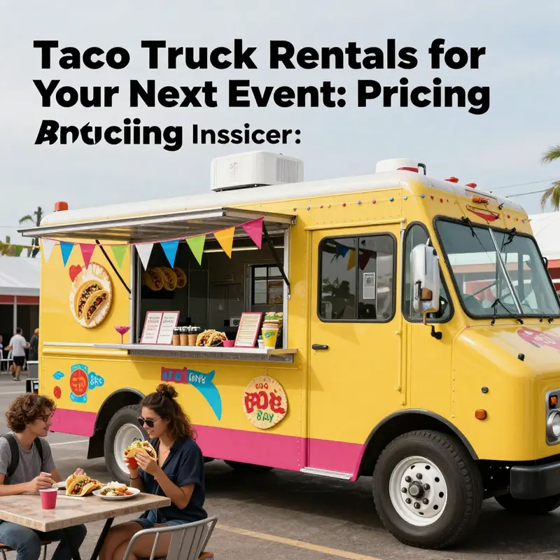 A beautifully decorated taco truck at a party, symbolizing the joy and excitement of taco catering.