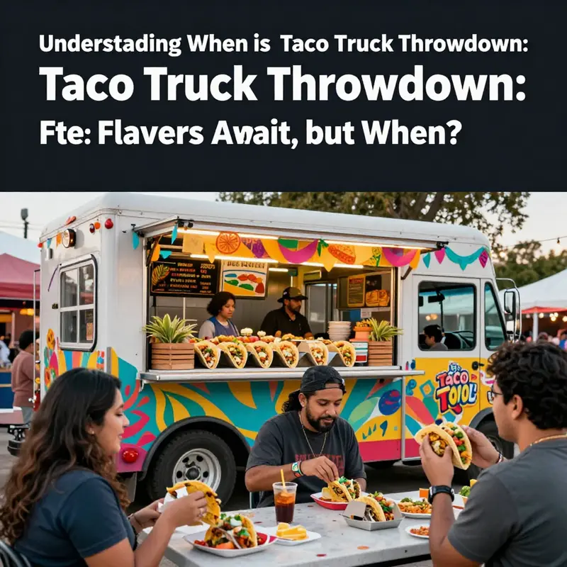 A lively taco truck festival showcasing the delicious offerings and vibrant atmosphere.