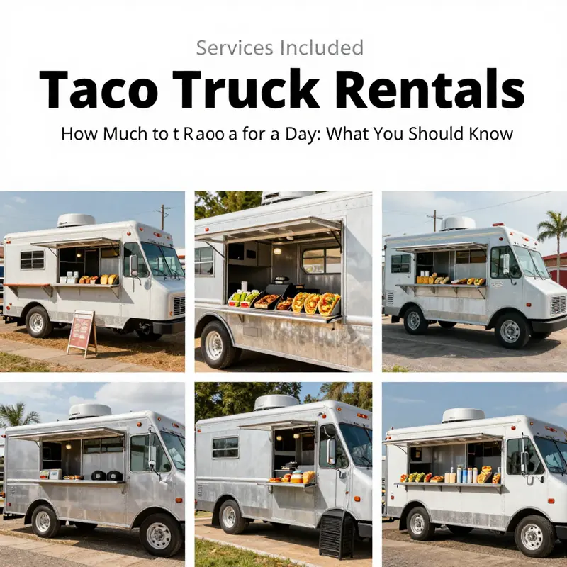 Factors that influence taco truck rental prices including vehicle condition and location.