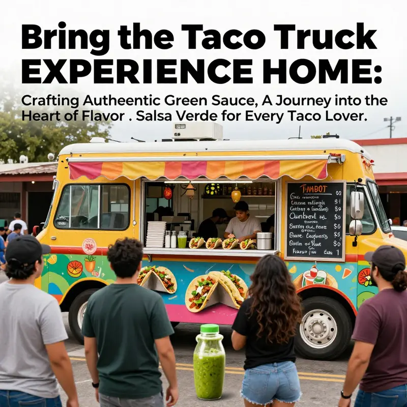 A lively taco truck with a colorful menu and happy customers eagerly waiting for their food.