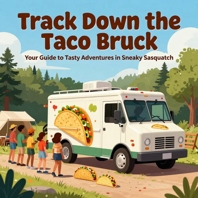The vibrant Taco Truck, a hotspot for hungry players in Sneaky Sasquatch.