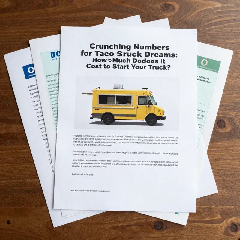 Exploring options between buying a new or used taco truck.