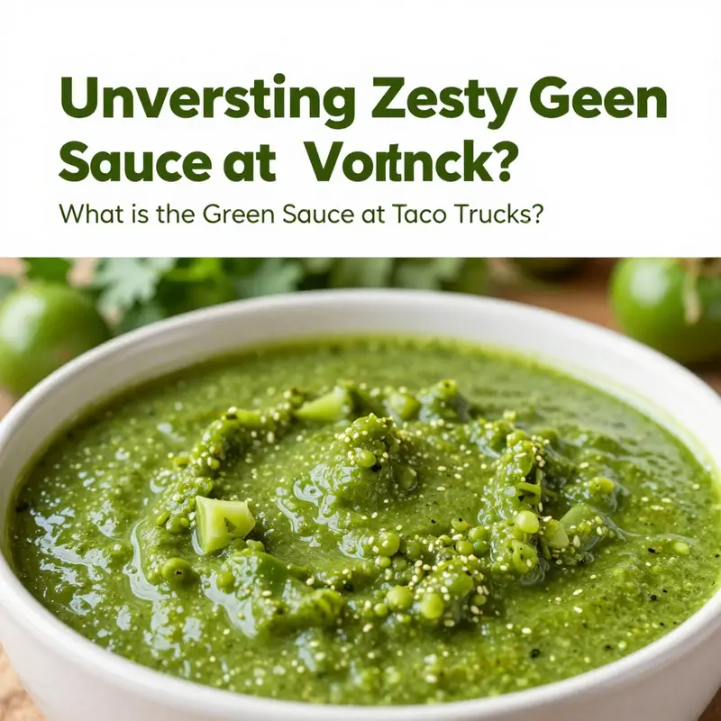 A vibrant bowl of salsa verde, highlighting the key ingredients and deep green color.