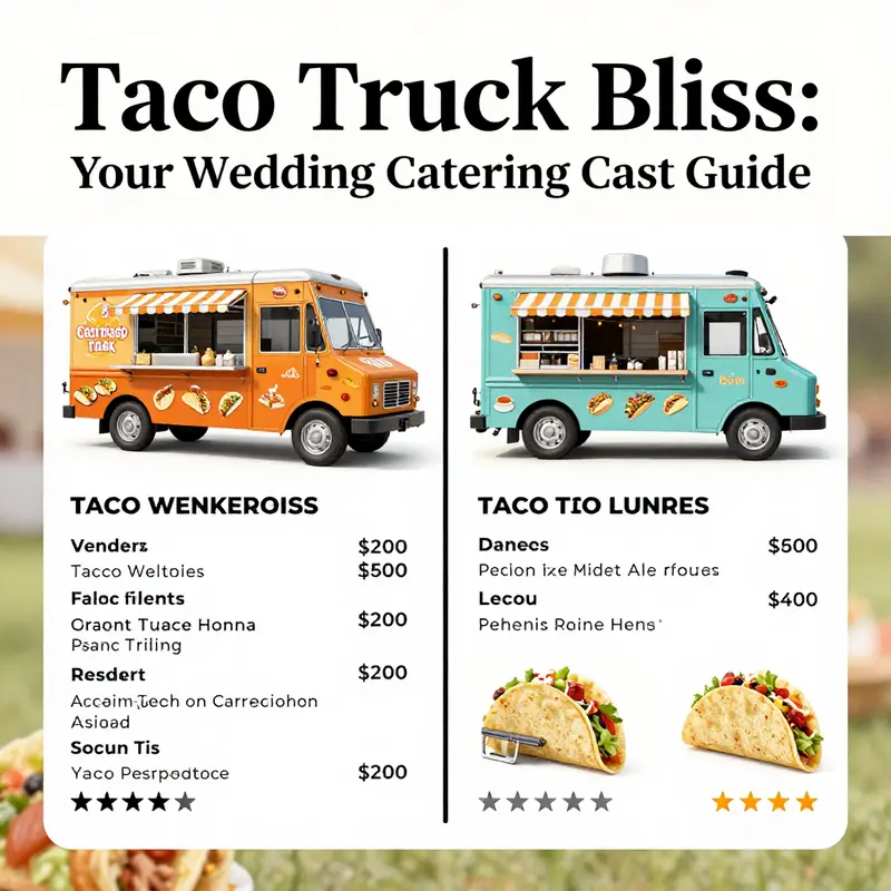 Understanding the cost breakdown for renting a taco truck for your wedding.