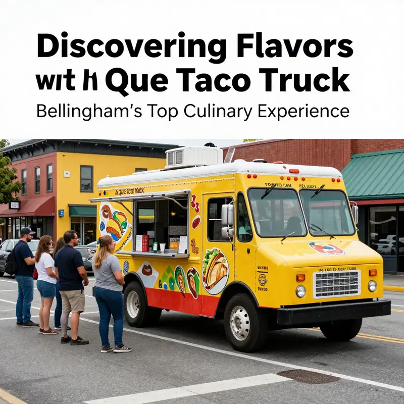 A Que Taco Truck’s bustling location in Bellingham attracts food lovers from all around.
