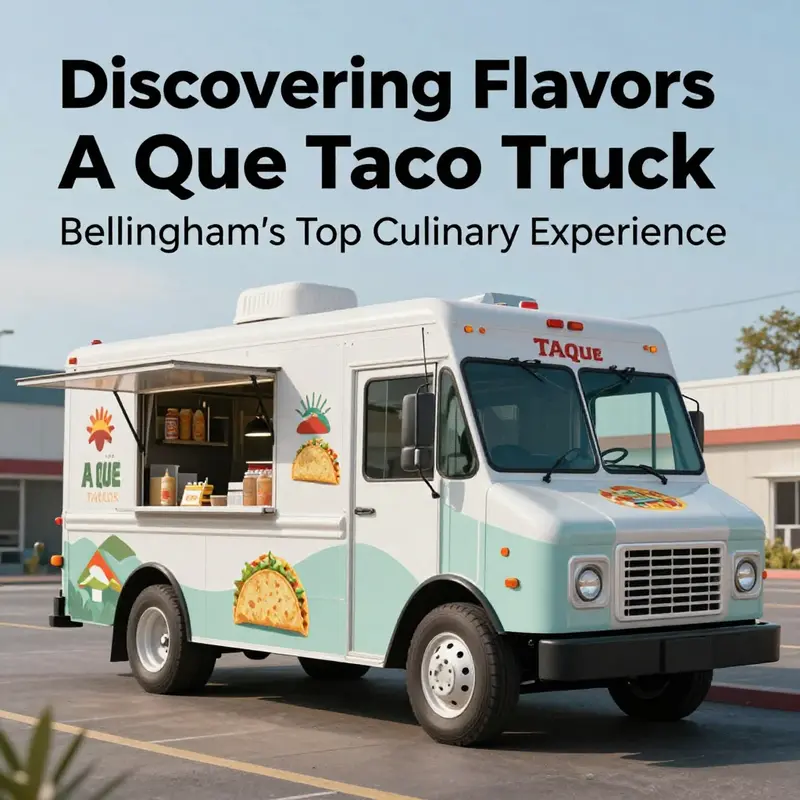 A Que Taco Truck’s bustling location in Bellingham attracts food lovers from all around.