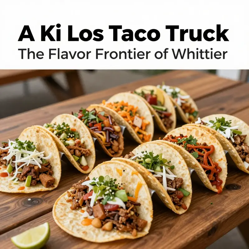 The lively atmosphere around A Ki Los Taco Truck, where flavor meets community in Whittier.