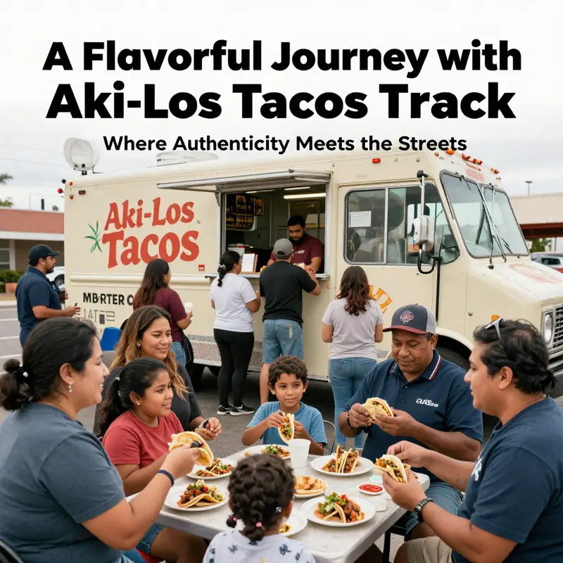 Delicious tacos served from Aki-Los Tacos Truck, showcasing authentic Mexican flavors.