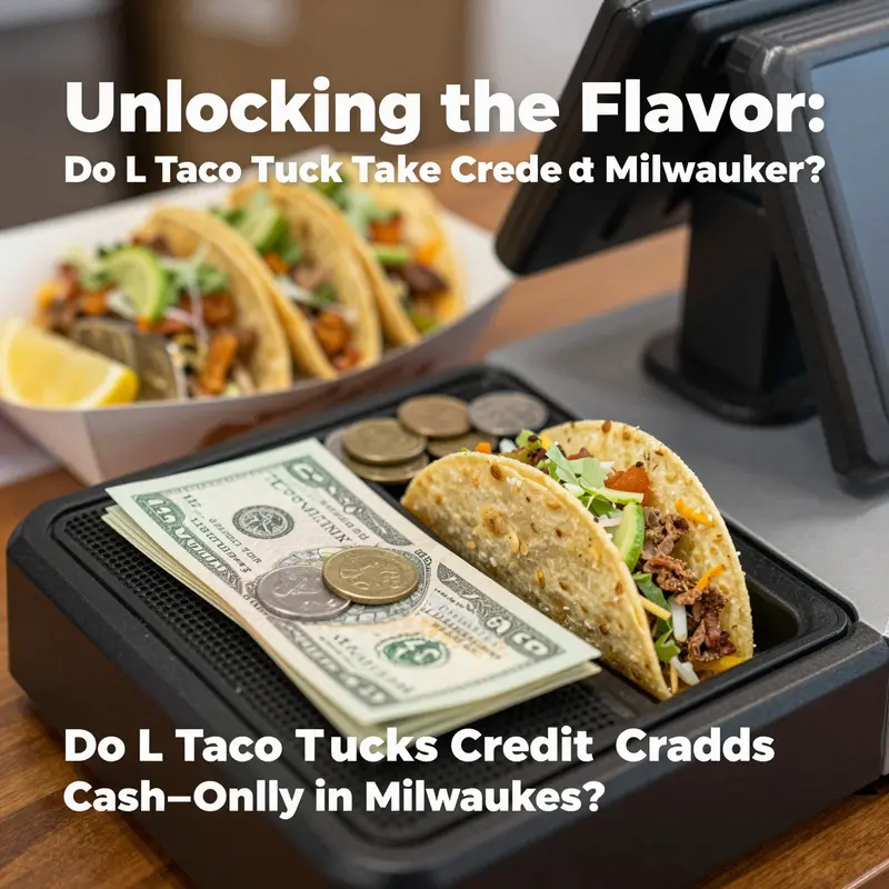 Cash register at L Taco Truck emphasizing its cash-only policy.