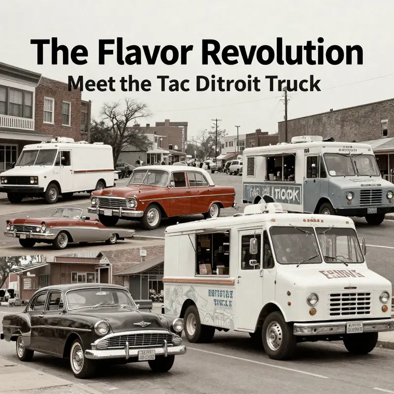 The Tac Detroit truck: a vibrant culinary hub ready to serve delicious tacos.