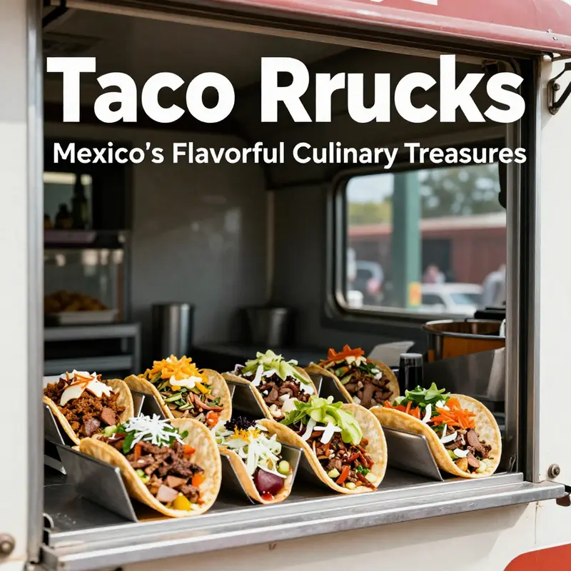 Vibrant taco trucks line the streets of Mexico City, showcasing the essential role they play in local life.