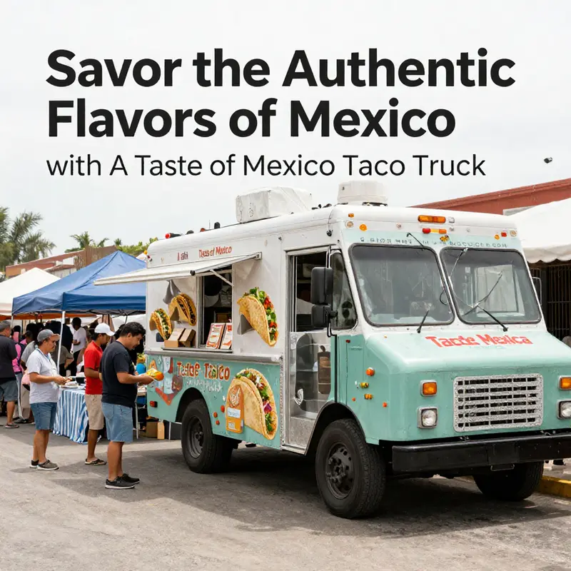 A vibrant display of authentic Mexican tacos from A Taste of Mexico Taco Truck, highlighting the fresh ingredients and craftsmanship.