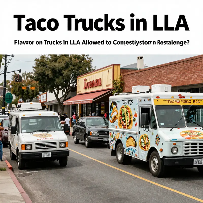 Taco trucks in Los Angeles must follow regulations to operate legally.