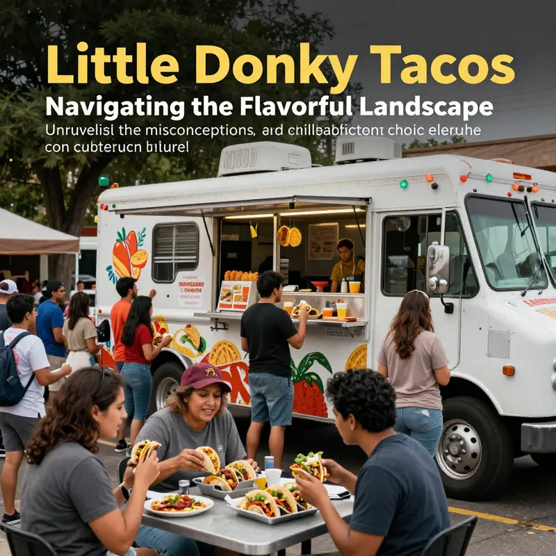 A lively scene featuring a crowd of people savoring tacos near a food truck, showcasing the community spirit of taco lovers.