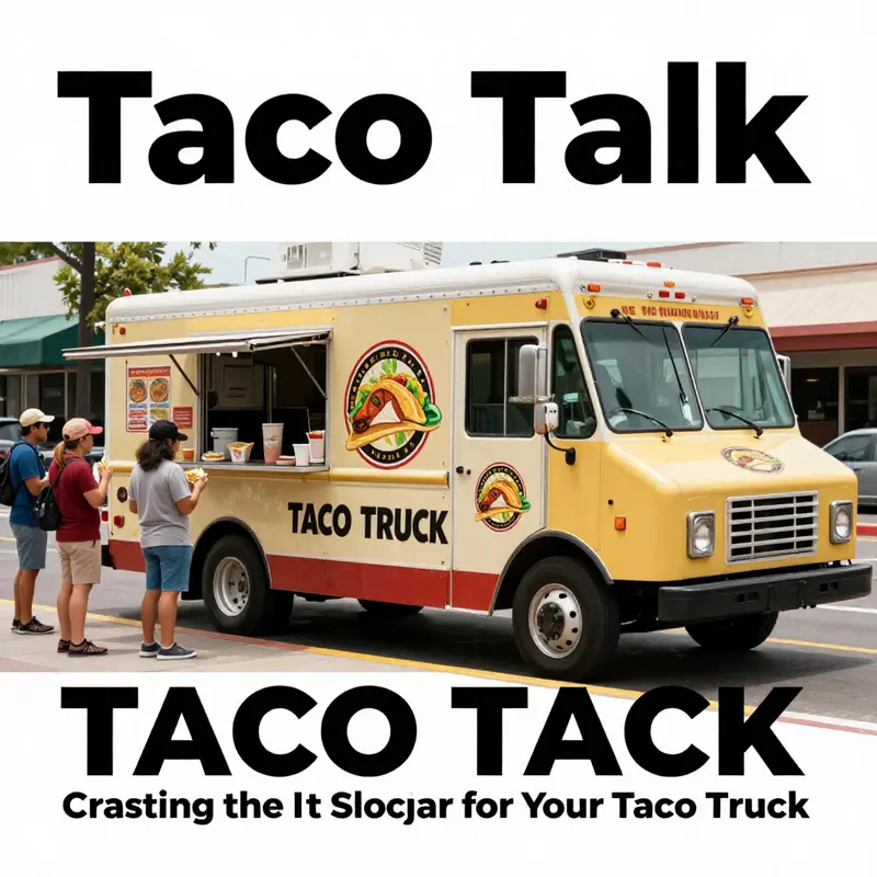 A dynamic portrayal of ideas for crafting memorable taco truck slogans.