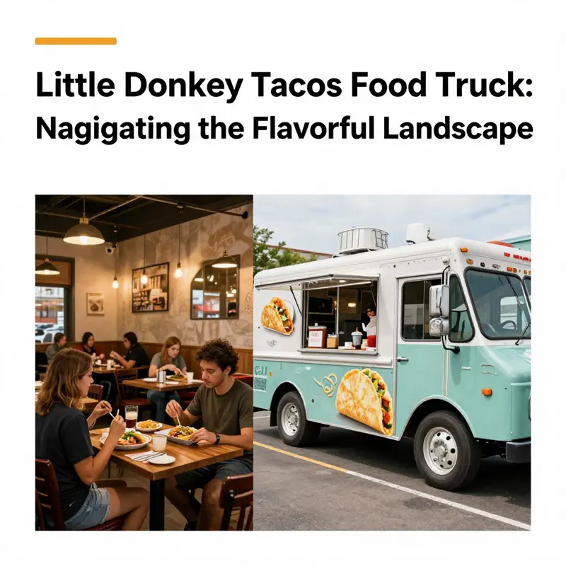 Misconceptions surrounding the Little Donkey brand clarified with a busy food truck serving delicious tacos.