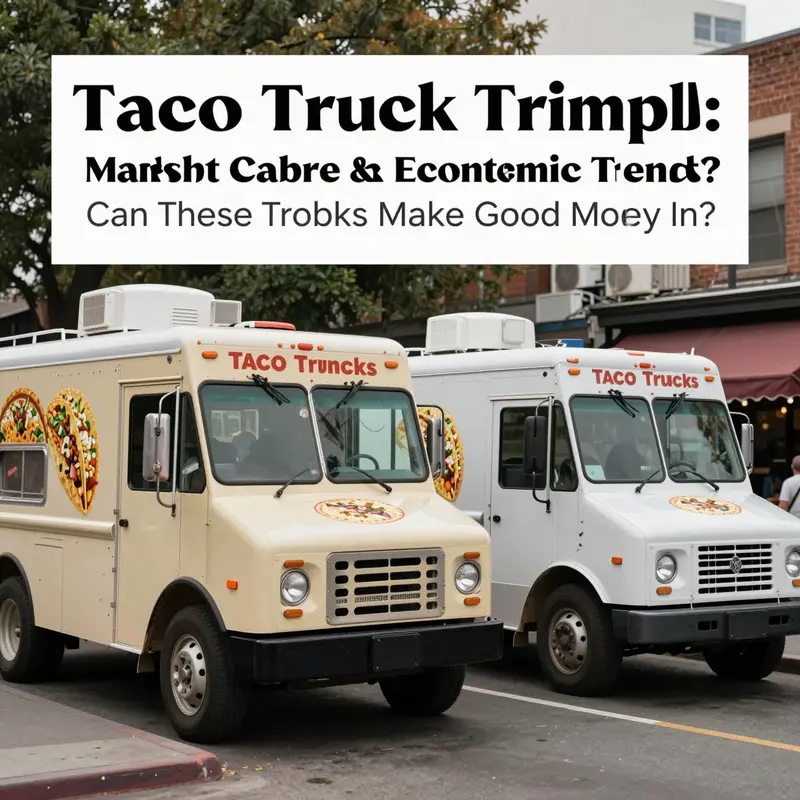 A taco truck generating excitement and revenue while serving up delicious food.