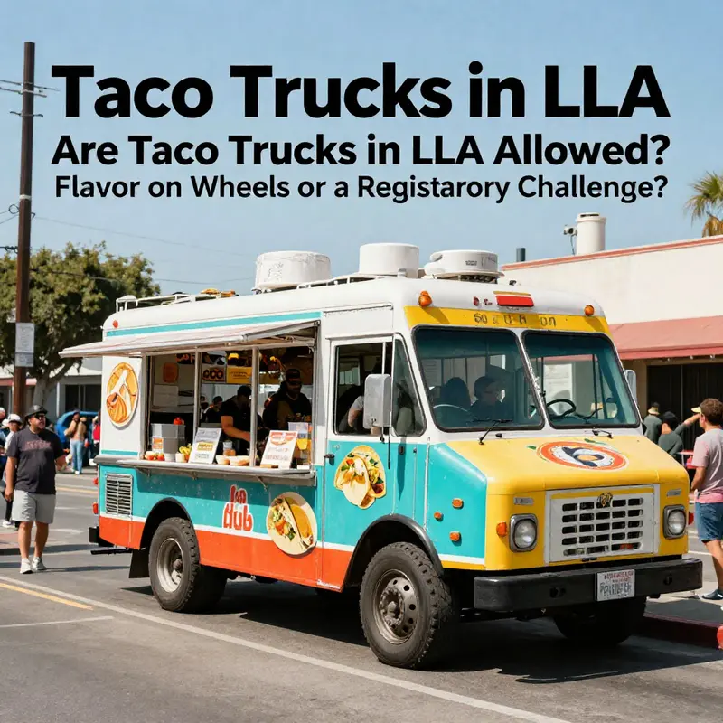 Taco trucks in Los Angeles must follow regulations to operate legally.