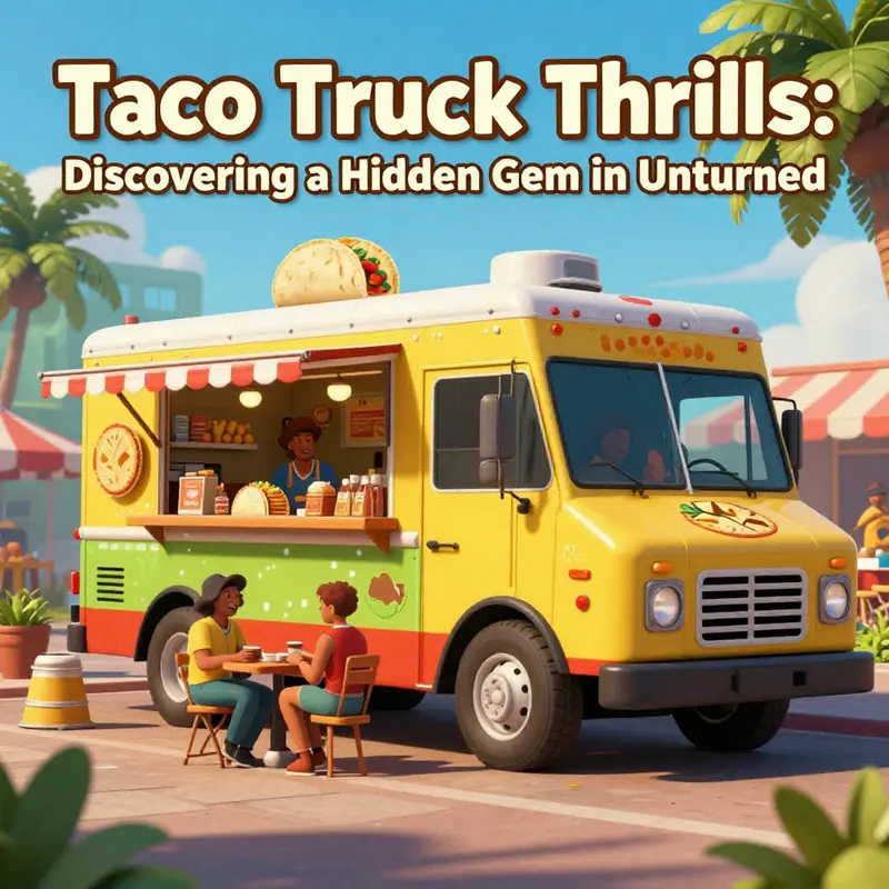 A taco truck filled with customers enjoying delicious tacos, showcasing vibrant culture.