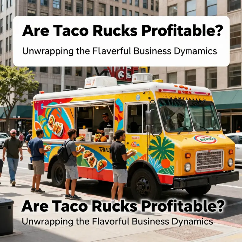 A bustling urban location where a taco truck thrives amidst high foot traffic.