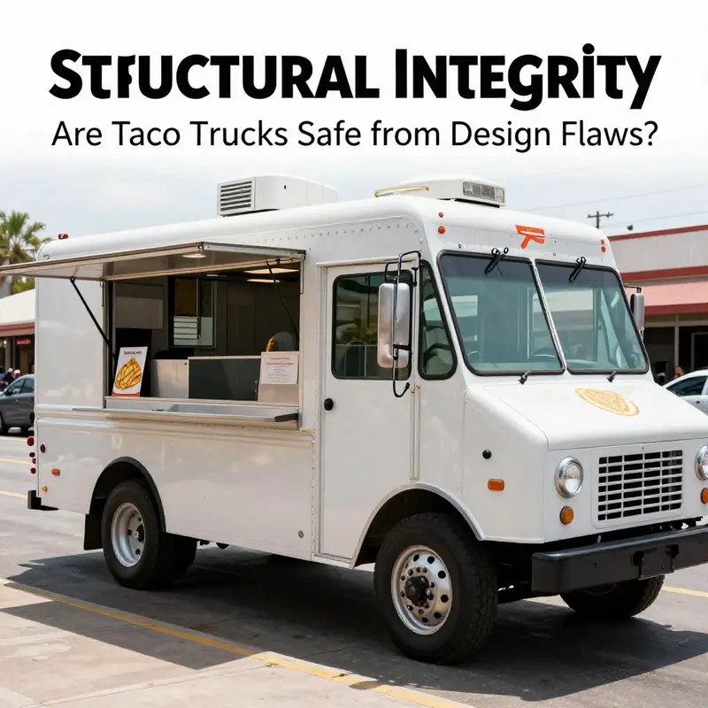 A well-constructed taco truck, emphasizing the importance of structural integrity in safety.
