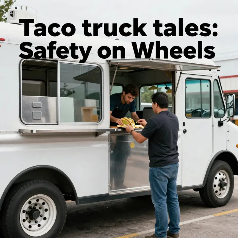 A well-constructed taco truck, emphasizing the importance of structural integrity in safety.