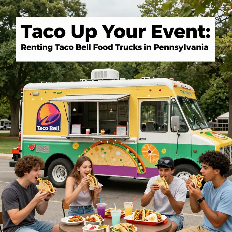 Friends relishing freshly-made tacos from a food truck, capturing the joy of taco-themed event catering.