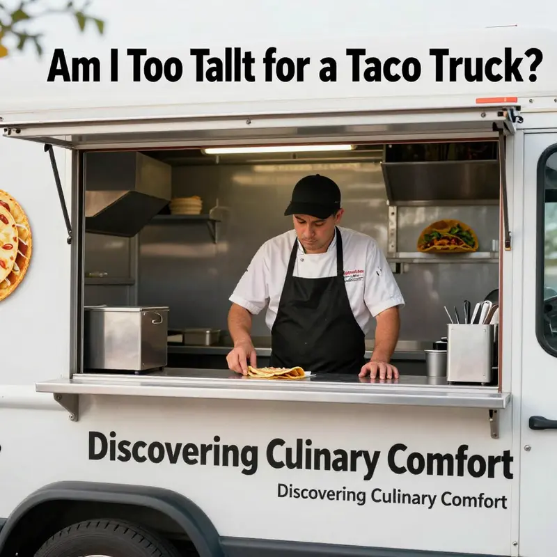 An inside view of a taco truck revealing its compact yet efficient kitchen layout and lower ceiling height.