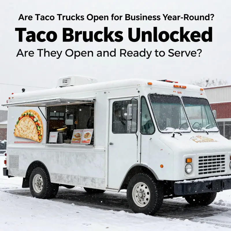 A lively taco truck in Austin, TX, bustling with customers ready to enjoy delicious tacos.