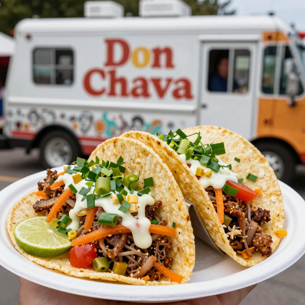 Delicious Tacos from Don Chava Taco Truck