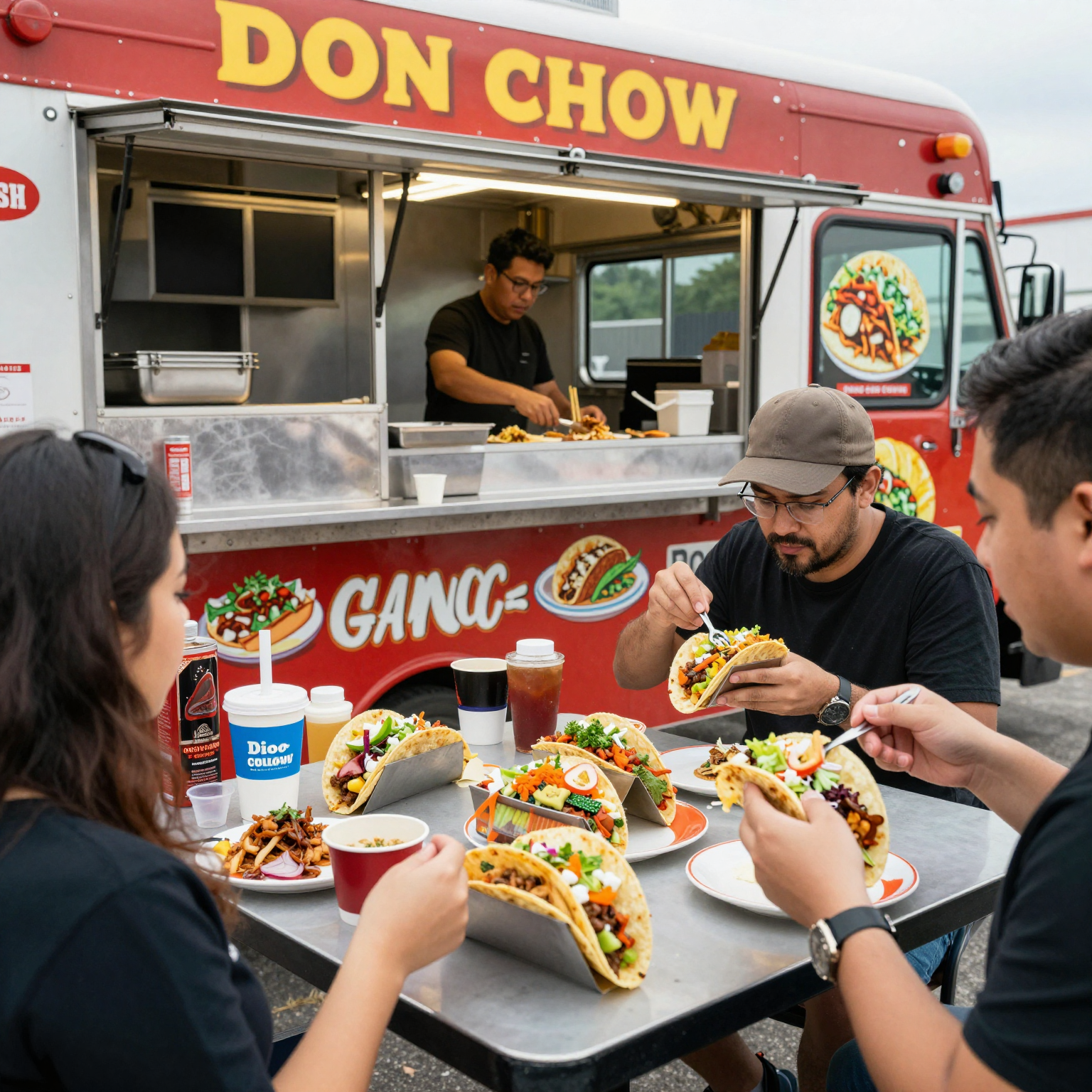 Don Chow Taco Truck Scene