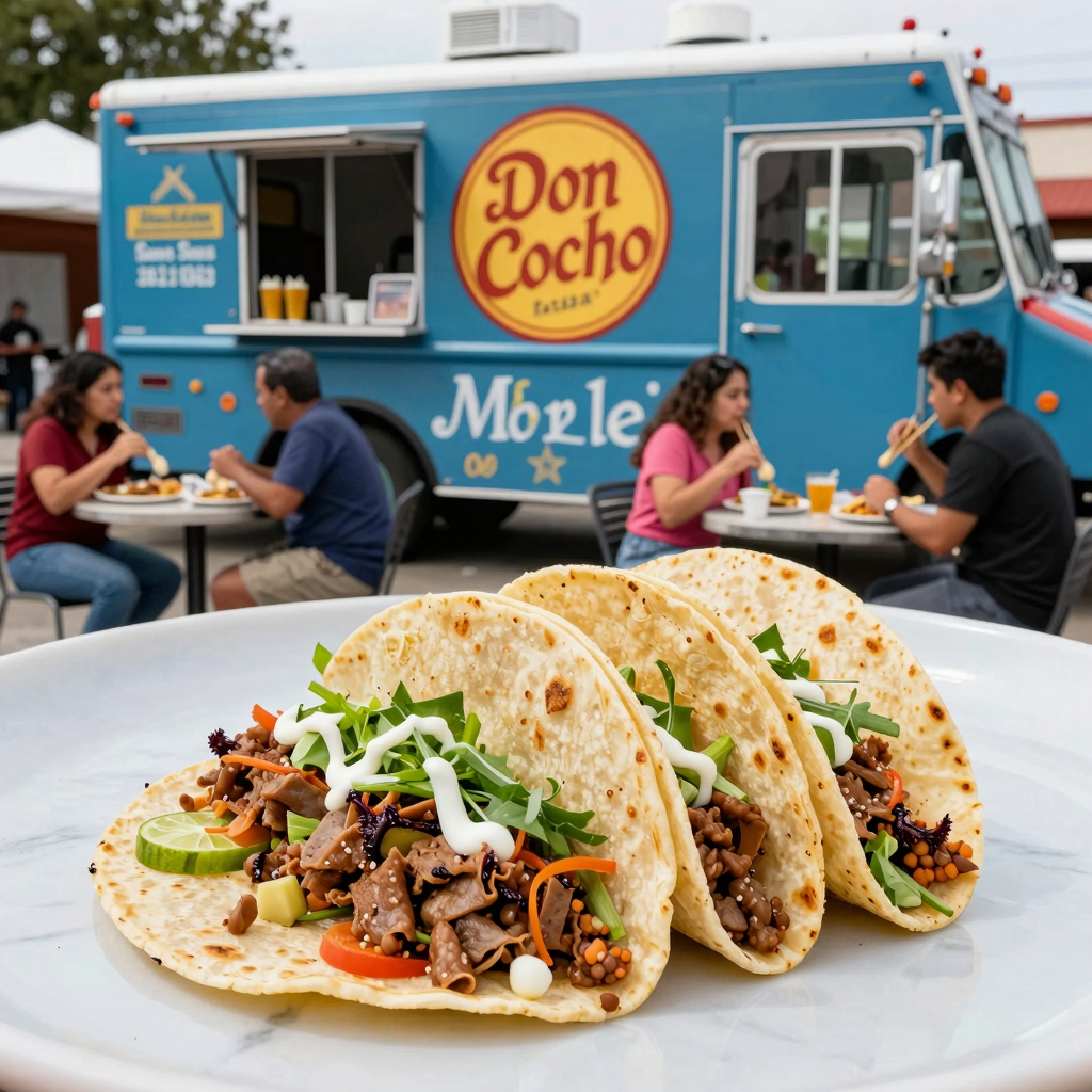 Delicious tacos from Don Cocho Taco Food Truck