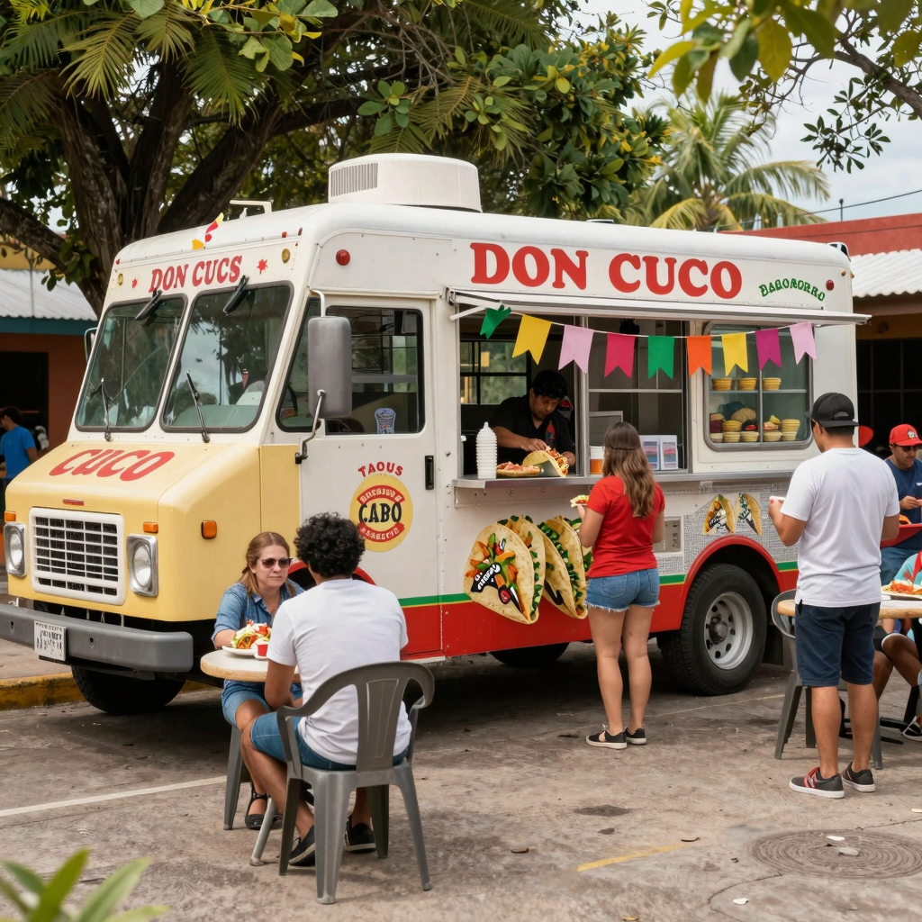 Don Cuco's Taco Truck in action