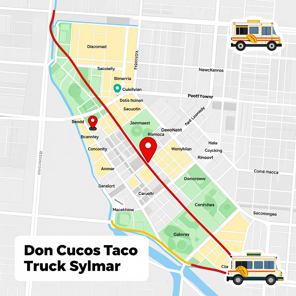 Map to Don Cucos Taco Truck