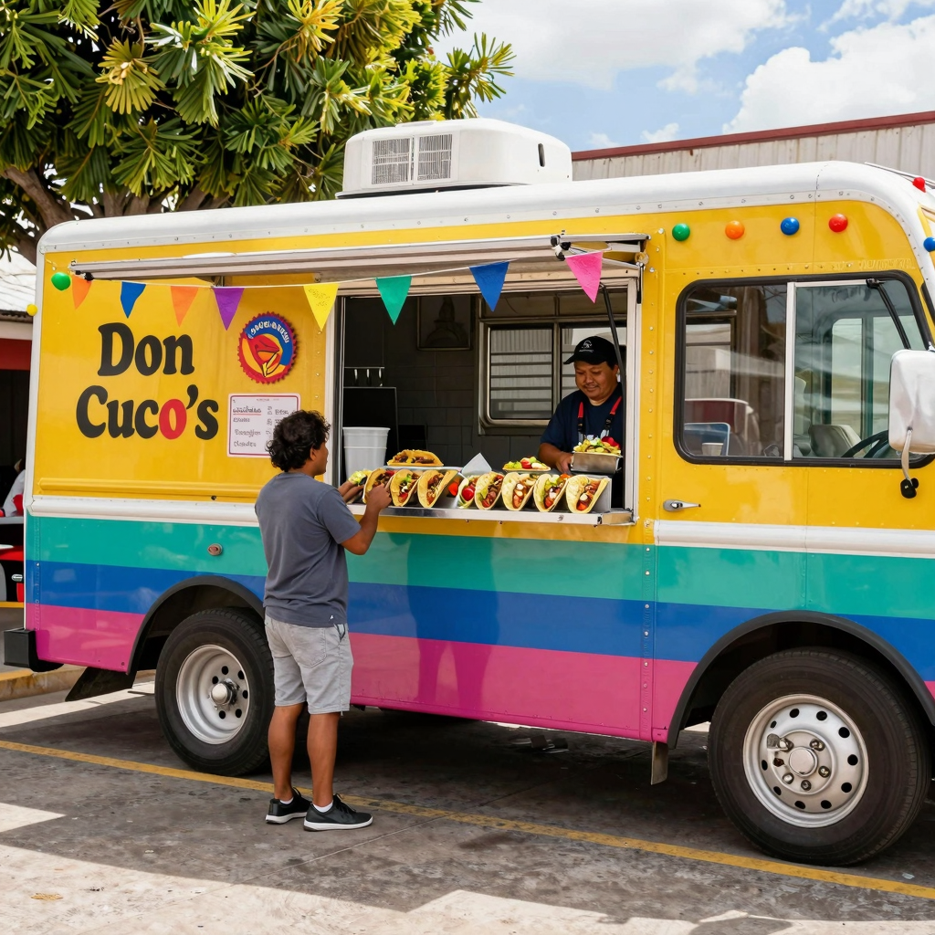 Colorful Taco Truck