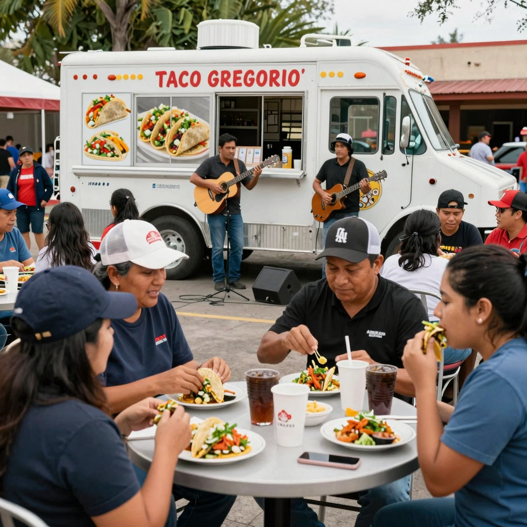 Community Gathering at Don Gregorio's Taco Truck